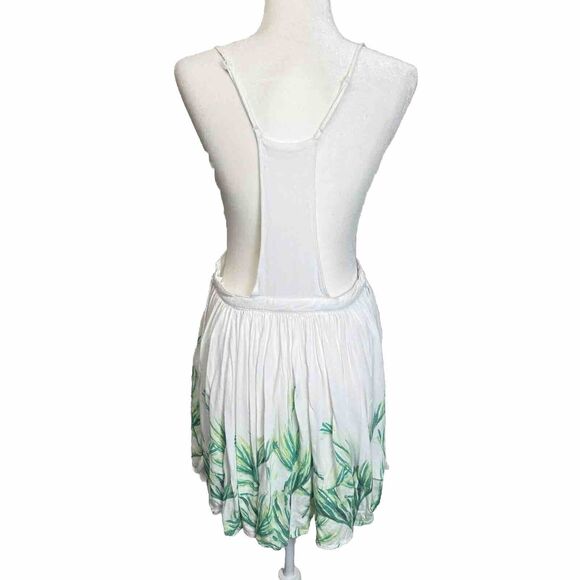 Free People Tropical Oasis Jumper Skirt Tassel Swing Beach Green Size Small Pet. - Picture 5 of 12